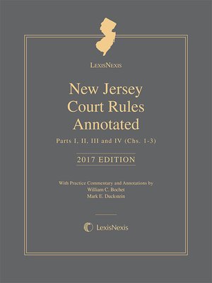 cover image of LexisNexis New Jersey Court Rules Annotated